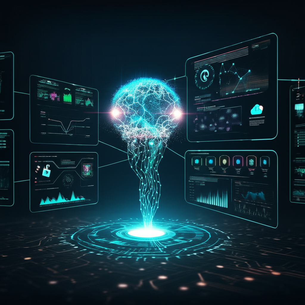 AI analyzing startup requirements and suggesting optimal tech stack components
